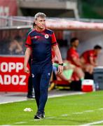 1 August 2024; St Patrick's Athletic manager Stephen Kenny during the UEFA Conference League second qualifying round second leg match between FC Vaduz and St Patrick's Athletic at Rheinpark Stadion in Vaduz, Liechtenstein. Photo by Vedran Galijas/Sportsfile