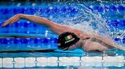 1 August 2024; Tom Fannon of Team Ireland competes in the men's 50m free heat at the Paris La Défense Arena during the 2024 Paris Summer Olympic Games in Paris, France. Photo by Sportsfile
