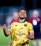 1 August 2024; Romal Palmer of St Patrick's Athletic acknowledges supporters after his side's draw in the UEFA Conference League second qualifying round second leg match between FC Vaduz and St Patrick's Athletic at Rheinpark Stadion in Vaduz, Liechtenstein. Photo by Vedran Galijas/Sportsfile