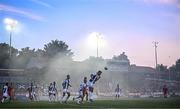 1 August 2024; Antonio Marchesano of Zurich heads clear during the UEFA Conference League second qualifying round second leg match between Shelbourne and FC Zurich at Tolka Park in Dublin. Photo by Harry Murphy/Sportsfile