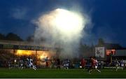 1 August 2024; A general view of action seconds before the final whistle during the UEFA Conference League second qualifying round second leg match between Shelbourne and FC Zurich at Tolka Park in Dublin. Photo by Thomas Flinkow/Sportsfile