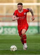 1 August 2024; Kameron Ledwidge of Shelbourne during the UEFA Conference League second qualifying round second leg match between Shelbourne and FC Zurich at Tolka Park in Dublin. Photo by Thomas Flinkow/Sportsfile