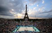 1 August 2024; A general view of the arena during the men's preliminary phase pool A match between Team Poland and Team France at the Eiffel Tower Stadium during the 2024 Paris Summer Olympic Games in Paris, France. Photo by Stephen McCarthy/Sportsfile
