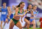 2 August 2024; Sophie Becker of Team Ireland during the 4x400m mixed relay round 1 at the Stade de France during the 2024 Paris Summer Olympic Games in Paris, France. Photo by Sam Barnes/Sportsfile