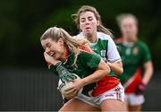 3 August 2024; Action during Senior match between Suncroft, Kildare, and Fintona Pearses, Tyrone, at the O’Neills All-Ireland Club 7s competitions at Naomh Mearnóg and St Sylvester’s GAA clubs in Dublin. Photo by Ben McShane/Sportsfile