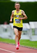 4 August 2024; David Clarke of North Belfast Harriers, Antrim, competes in the men's 800m during the 123.ie National Masters Track and Field Championships in Tullamore, Offaly. Photo by Tyler Miller/Sportsfile