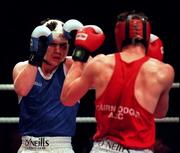 7 March 1997; Adrian Sherrin during the National Boxing Championship Finals at the National Stadium in Dublin. Photo by Brendan Moran/Sportsfile