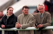 8 November 1998; Trainer Aidan O'Brien, centre, with his wife Anne-Marie and trainer John Hassett during horse racing from Leopardstown racecourse in Dublin. Photo by Matt Browne/Sportsfile