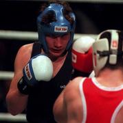 23 January 1998; Alo Kelly of Brosna, Offaly during the National Senior Boxing Championships at the National Stadium in Dublin. Photo by Ray McManus/Sportsfile