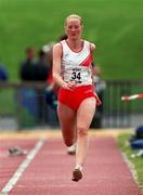 13 July 1997; Antoinette Furlong of DMP, A.C. during the BLÉ National Track & Field Championships at Morton Stadium in Santry, Dublin. Photo by David Maher/Sportsfile
