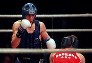 7 March 1997; Aodh Carlyle during the National Boxing Championship Finals at the National Stadium in Dublin. Photo by Brendan Moran/Sportsfile