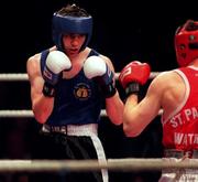 7 March 1997; Bill Cowan during the National Boxing Championship Finals at the National Stadium in Dublin. Photo by Brendan Moran/Sportsfile