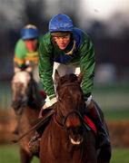 9 January 1999; Black Queen, with Paul Hourigan up, during Horse Racing from Leopardstown Racecourse in Dublin. Photo by Aoife Rice/Sportsfile