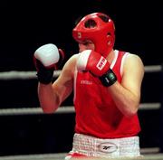 7 March 1997; Brian Magee during the National Boxing Championship Finals at the National Stadium in Dublin. Photo by Brendan Moran/Sportsfile
