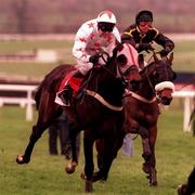 17 March 1998; Circus Star, with Richard Johnston up, in action in the Citroen Supreme Novices Hurdle race during day one of the Cheltenham Racing Festival at Prestbury Park in Cheltenham, England. Photo by Matt Browne/Sportsfile