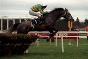 8 February 1998: Conor O'Dwyer and Khairabar. Picture Credit: Matt Browne/SPORTSFILE *** Local Caption *** 8 February 1998; x during the horse racing from Leopardstown in Dublin. Photo by Matt Browne/Sportsfile