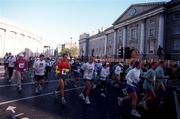 26 October 1998; Runners pass Trinity College during the 98FM Dublin City Marathon in Dublin. Photo by Ray Lohan/Sportsfile