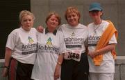 7 June 1998; In attendance, from left, Melanie McCormack, Director of Aoibhneas Melanie McCormack, Mary Kennedy, RTE, and Dee Loughlin the Dublin Women's Mini-Marathon in Dublin City Centre. Photo by Brendan Moran/Sportsfile