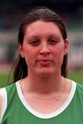 13 July 1997; Edel Meagher of Blarney A.C. during the BLÉ National Track & Field Championships at Morton Stadium in Santry, Dublin. Photo by David Maher/Sportsfile