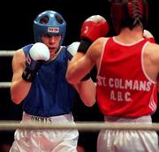 7 March 1997; Glen McClarnon during the National Boxing Championship Finals at the National Stadium in Dublin. Photo by Brendan Moran/Sportsfile