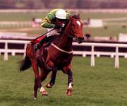 17 March 1998; Istabraq, with Charlie Swan up, on their way to winning the Smurfit Champion Hurdle during day one of the Cheltenham Racing Festival at Prestbury Park in Cheltenham, England. Photo by Matt Browne/Sportsfile