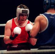 7 March 1997; James Clancy during the National Boxing Championship Finals at the National Stadium in Dublin. Photo by Brendan Moran/Sportsfile
