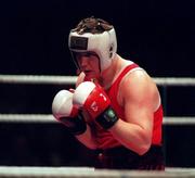 7 March 1997; James Clancy during the National Boxing Championship Finals at the National Stadium in Dublin. Photo by Brendan Moran/Sportsfile