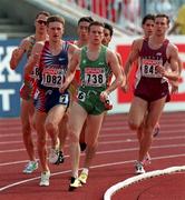 21 August 1998; James McIlroy of Ireland, centre, competing in the Men's 800m first round during the European Athletics Championships at Nep Stadium in Budapest, Hungary. Photo by Brendan Moran/Sportsfile