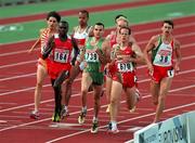 22 August 1998; James Nolan of Ireland, centre, competing in the Men's 800m semi-final during the European Athletics Championships at Nep Stadium in Budapest, Hungary. Photo by Brendan Moran/Sportsfile