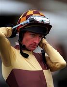 10 August 1996; Jockey Kevin Manning during horse racing at The Curragh in Kildare. Photo by Brendan Moran/Sportsfile