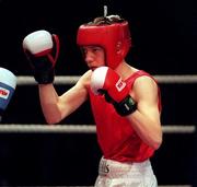 7 March 1997; Liam Cunningham during the National Boxing Championship Finals at the National Stadium in Dublin. Photo by Brendan Moran/Sportsfile