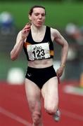 13 July 1997; Marisa Smith of Clonliffe A.C. during the BLÉ National Track & Field Championships at Morton Stadium in Santry, Dublin. Photo by David Maher/Sportsfile