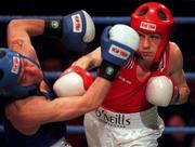 23 January 1998; Martin Murphy of St Pauls, Waterford, right, in action against Liam Cunningham of Saints, Belfast, in their flyweight bout during the National Senior Boxing Championships at the National Stadium in Dublin. Photo by Ray McManus/Sportsfile
