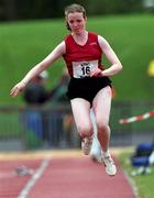 13 July 1997; Mary Devlin of Ballinascreen A.C. during the BLÉ National Track & Field Championships at Morton Stadium in Santry, Dublin. Photo by David Maher/Sportsfile