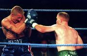 19 September 1998; Michael Carruth, right, and Scott Dixon during their WAA Welterweight Championship bout at the National Basketball Arena in Tallaght, Dublin. Photo by David Maher/Sportsfile