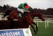27 December 1998; Papillon, with Ruby Walsh up, clear the last on their way to winning the Paddy Power Dial-a-bet handicap steeplechase during day two of the Leopardstown Christmas Festival at Leopardstown racecourse in Dublin. Photo by Ray McManus/Sportsfile