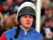 26 December 1998; Jockey Shay Barry during the Leopardstown Christmas Festival Day One at Leopardstown Racecourse in Dublin. Photo by Ray McManus/Sportsfile