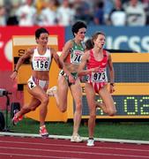 23 August 1998; Sinead Delahunty of Ireland, centre, competing in the Women's 1500m final during the European Athletics Championships at Nep Stadium in Budapest, Hungary. Photo by Brendan Moran/Sportsfile
