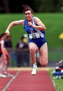 13 July 1997; Siobhan Hoey of Dublin City Harriers A.C. during the BLÉ National Track & Field Championships at Morton Stadium in Santry, Dublin. Photo by David Maher/Sportsfile