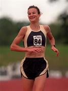 25 July 1998; Sonia O'Sullivan of Ballymore Cobh A.C. on her way to winning the Women's 5000m race during the BLÉ National Track & Field Championships at Morton Stadium in Santry, Dublin. Photo by Matt Browne/Sportsfile