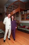 22 November 1997; Boxer Steve Collins with his wife Gemma at their home in Castleknock, Dublin. Photo by David Maher/Sportsfile