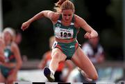27 June 1998; Susan Smith of Ireland competing in the 400m hurdle race during the Cork City Sports event at the Mardyke Arena in Cork. Photo by Brendan Moran/Sportsfile