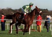 28 December 1998; To Your Honour, with Francis Flood up, on their way to winning the O'Dwyers Stillorgan Orchard Novice Hurdle during the Leopardstown Christmas Festival Day Three at Leopardstown Racecourse in Dublin. Photo by Matt Browne/Sportsfile
