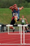25 July 1998; Tom McGuirk competing in the Men's 400m hurdles during the BLÉ National Track & Field Championships at Morton Stadium in Santry, Dublin. Photo by Matt Browne/Sportsfile
