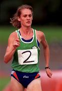 13 July 1997; Valerie Vaughan of Blarney A.C. during the BLÉ National Track & Field Championships at Morton Stadium in Santry, Dublin. Photo by David Maher/Sportsfile