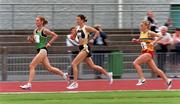 25 July 1998; Evenutal winner Sonia O'Sullivan of Ballymore Cobh A.C., centre, competing alongside Valerie Vaughan of Blarney/Inniscara A.C., left, and Maria McMahon of Marian A.C., in the Women's 5000m during the BLÉ National Track & Field Championships at Morton Stadium in Santry, Dublin. Photo by Matt Browne/Sportsfile
