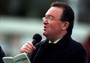 27 December 1998; Commentator Vere Wynne Jones during Day Two of the Leopardstown Christmas Festival 1998 at Leopardstown Racecourse in Dublin. Photo by Ray McManus/Sportsfile