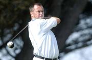 13 August 2004; Munster's Pat Murray watches his drive from the 2nd tee box during the Inter-Provincial Golf Championship. Portmarnock Golf Club, Portmarnock, Co. Dublin. Picture credit; Matt Browne / SPORTSFILE