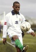 4 February 2004; Emeka Onwubiko, Republic of Ireland U-15. U-15 Friendly, Republic of Ireland U-15 v Wales U-15, AUL Complex, Clonshaugh, Dublin. Picture credit; David Maher / SPORTSFILE