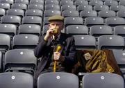 14 August 2004; Westmeath supporter Joe Fox, from Moate, enjoys a cup of tea before the crowd gather. Bank of Ireland Senior Football Championship Quarter-Final, Westmeath v Derry, Croke Park, Dublin. Picture credit; Ray McManus / SPORTSFILE